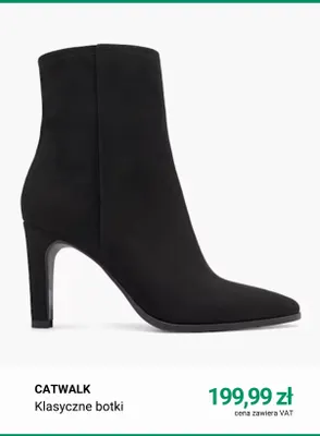 Klasyczne botki Catwalk promocja w Deichmann
