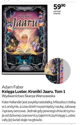 Książka Adam Faber Księga Luster. Kroniki Jaaru. Tom 1 oprawa twarda promocja w Empik