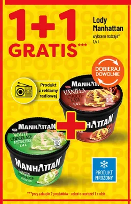 Lody Manhattan Vanilla Choco-Late promocja w POLOmarket