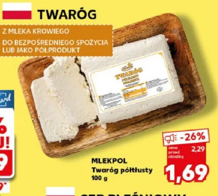 Twaróg półtłusty Czarnków promocja w Kaufland