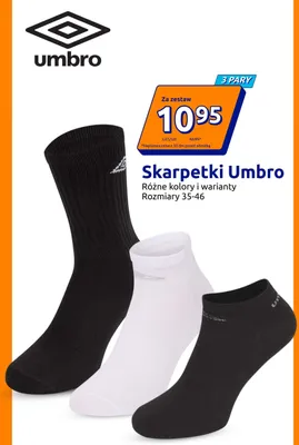 Skarpetki Umbro 3-pak promocja w Action