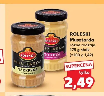 Musztarda Stołowa Roleski promocja w Kaufland