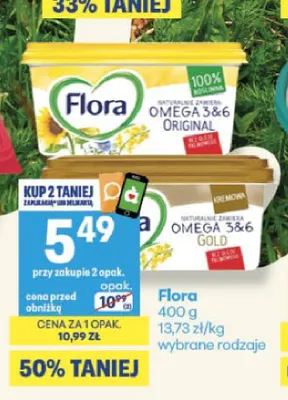 Flora Gold promocja w Delikatesy Centrum