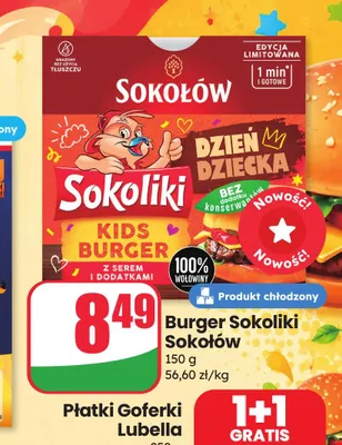 Burger Sokoliki Sokołów promocja w Dino