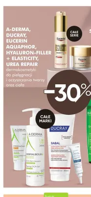Dermokosmetyki do pielęgnacji i oczyszczania twarzy oraz ciała A-Derma, Ducray, Eucerin Aquaphor, Hyaluron-Filler + Elasticity, Urea Repair promocja w Super-Pharm