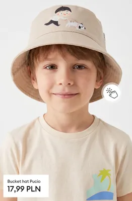 Kapelusz dziecięcy bucket hat Pucio promocja w Sinsay