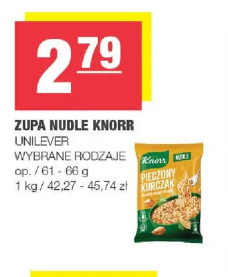 Zupa nudle pieczony kurczak Knorr promocja w SPAR
