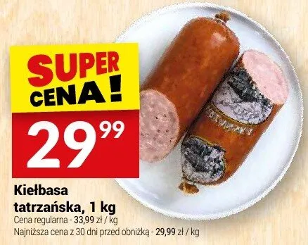 Kiełbasa tatrzańska Białecki promocja w Twój Market