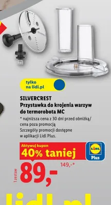 Przystawka do krojenia warzyw do termorobota MC SILVERCREST promocja w Lidl