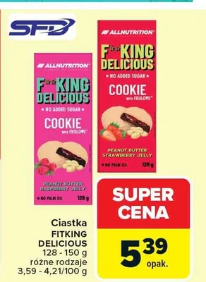 Ciastka Fitking Delicious Cookie promocja w Carrefour Market