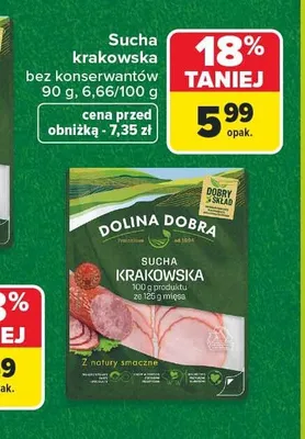 Sucha krakowska Dolina Dobra promocja w Carrefour