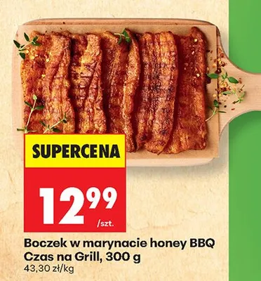 Boczek w marynacie honey BBQ Czas na Grill promocja w Biedronka