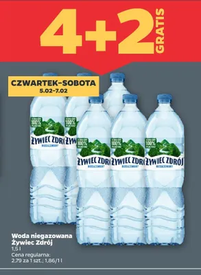 Woda niegazowana 1.5 l promocja w Netto