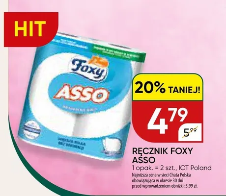 Ręcznik Asso promocja w Chata Polska