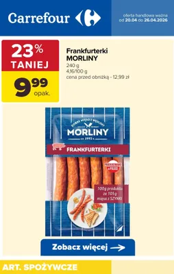 Frankfurterki promocja w Carrefour
