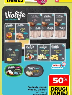 Produkty marek Viodeli i Violife promocja w Carrefour