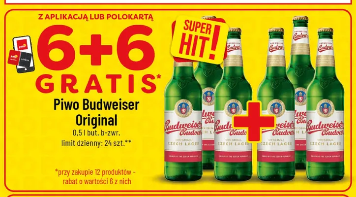 Piwo Budweiser Original promocja w POLOmarket