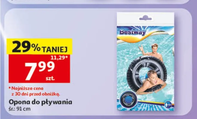 Opona do pływania Bestway śr.: 91cm promocja w Auchan