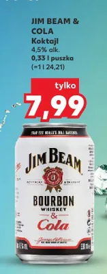 Koktajl Jim Beam & Cola promocja w Kaufland