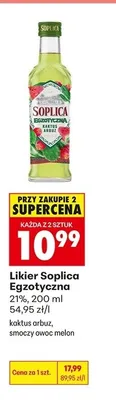 Likier Soplica Egzotyczna smoczy owoc melon promocja w Biedronka