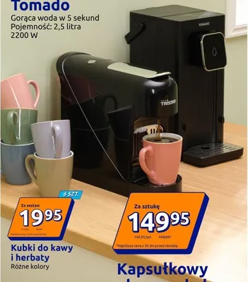 Kubki do kawy i herbaty różne kolory promocja w Action