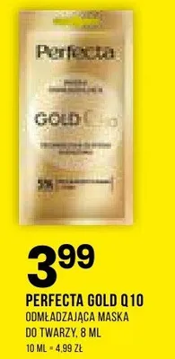 Maska Perfecta Gold Q10 domowa jarica maska do twarzy 8 ml promocja w Drogerie Natura