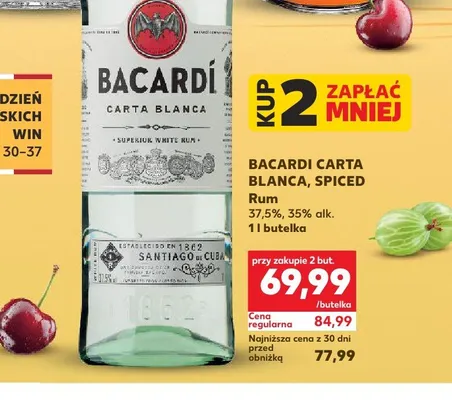 Rum Bacardi Carta Blanca promocja w Kaufland