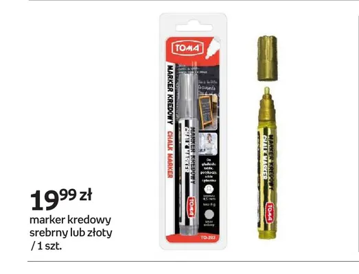 Marker kredowy złoty Toma promocja w Empik