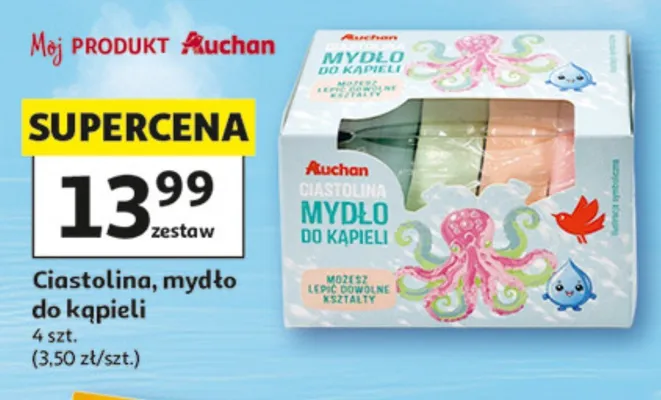 Ciastolina mydło do kąpieli Auchan promocja w Auchan