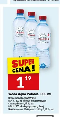 Woda niegazowana Aqua Polonia promocja w Twój Market