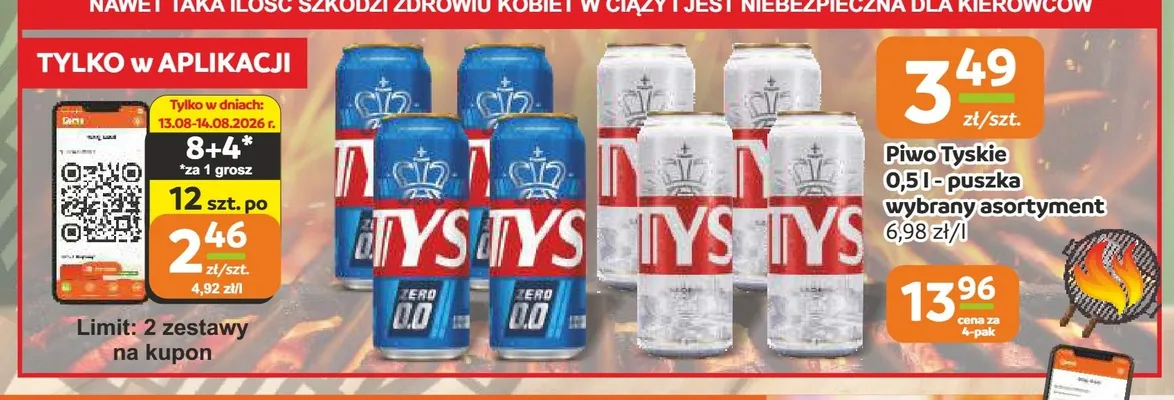 Piwo Tyskie Gronie 4-pak promocja w Gama