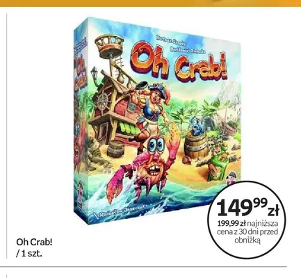 Gra planszowa Oh Crab! promocja w Empik