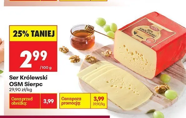 Ser Królewski OSM Sierpc promocja w Biedronka