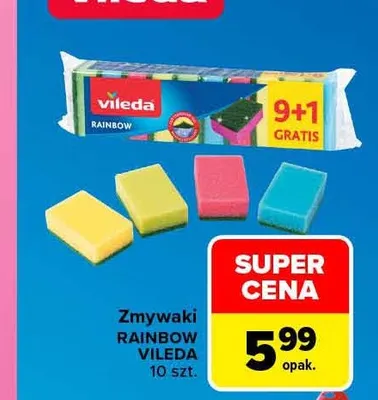 Zmywaki Rainbow Vileda promocja w Carrefour
