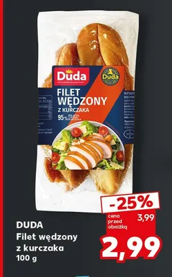 Filet wędzony z kurczaka Duda promocja w Kaufland