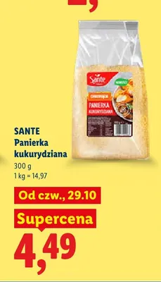 Panierka kukurydziana Sante promocja w Lidl