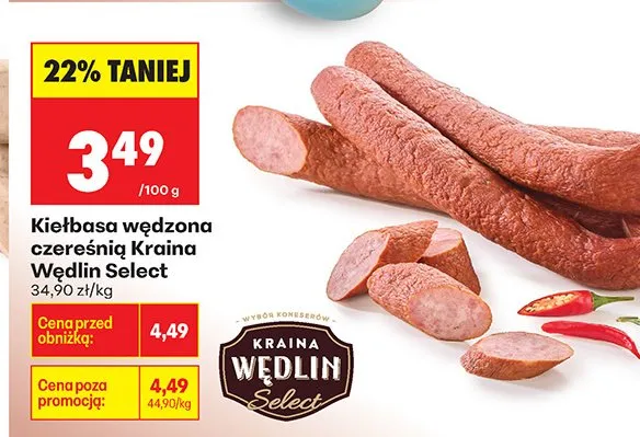 Kiełbasa wędzona czereśnią promocja w Biedronka
