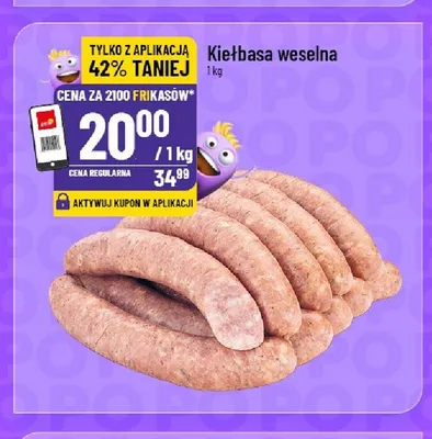 Kiełbasa weselna promocja w POLOmarket