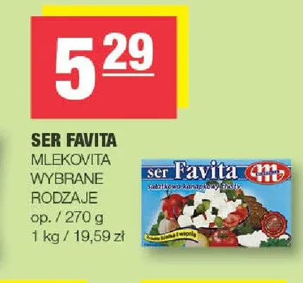 Ser Favita Mlekovita promocja w SPAR