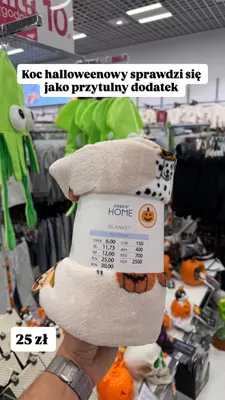 Koc halloweenowy Pepco Home promocja w Pepco
