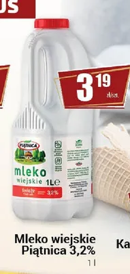 Mleko wiejskie Piątnica 3,2% promocja w Premium Nasz Sklep