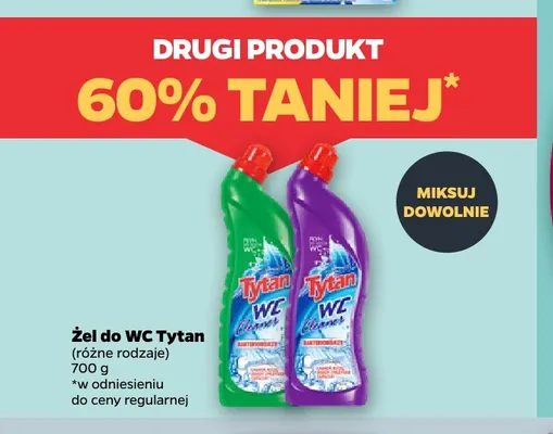 Żel do WC Tytan promocja w Netto
