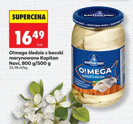 Śledzie z beczki marynowane Omega promocja w Biedronka