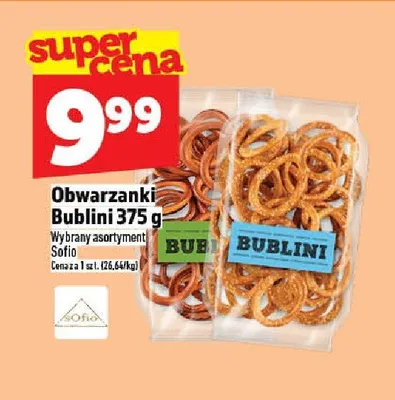 Obwarzanki Bublini Sofio 375g promocja w TOPAZ