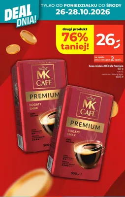 Kawa mielona MK Cafe Premium promocja w Dealz