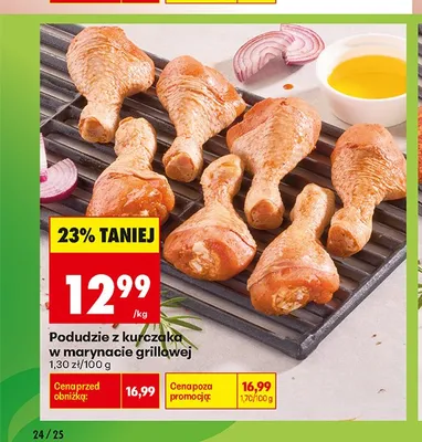 Podudzie z kurczaka w marynacie grillowej promocja w Biedronka