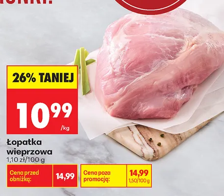 Łopatka wieprzowa promocja w Biedronka