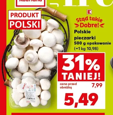 Pieczarki polskie Stąd Takie Dobre! promocja w Kaufland