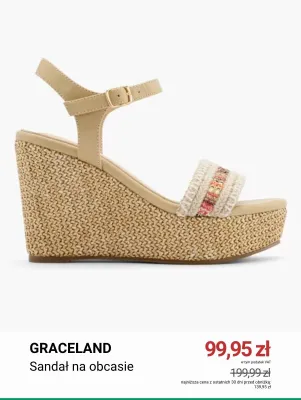 Sandał na obcasie Graceland promocja w Deichmann