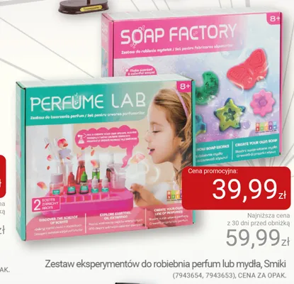Zestaw eksperymentów do robienia mydła Smiki promocja w Smyk